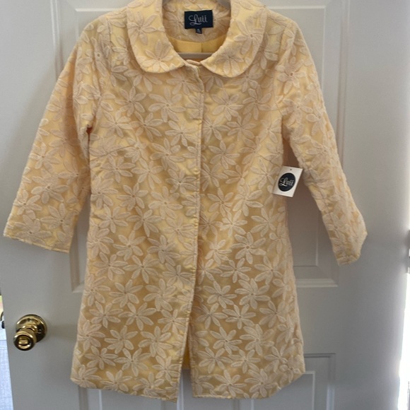 Luii Yellow Daisy Spring Jacket. Size Small. NEW with Tags. - Picture 2 of 11